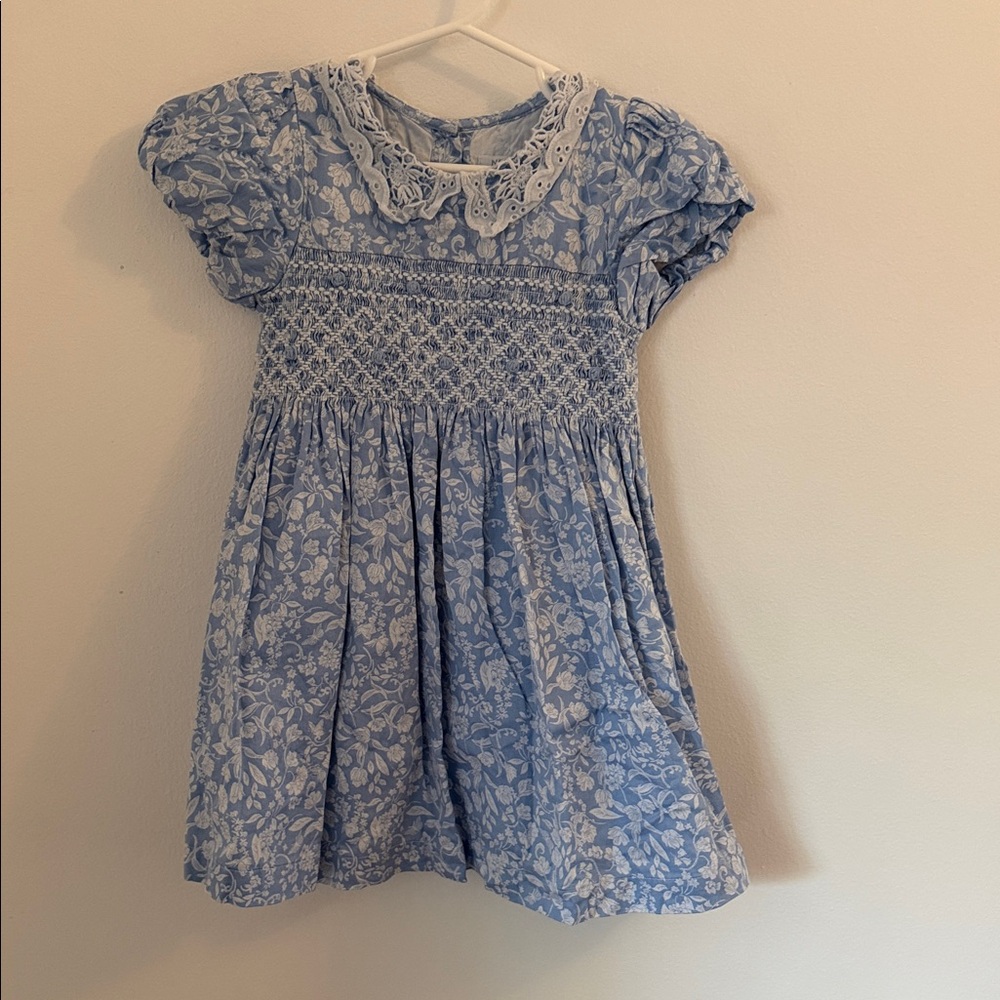 Next Blue and White Floral Kids Dress